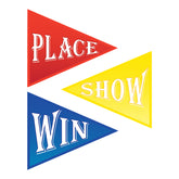 Win, Place, Show Pennant Cutouts